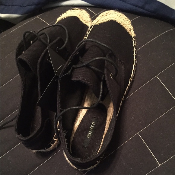 Black espadrilles