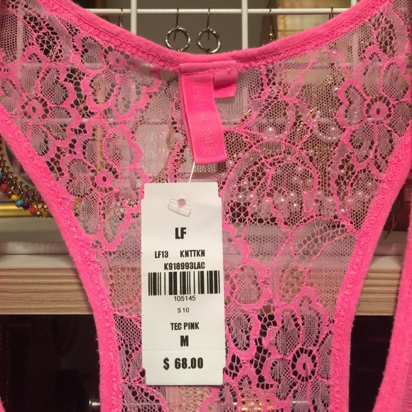 LF | Pink Racerback Tank - Picture 2 of 3