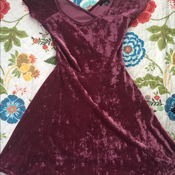 Velvet skater dress
