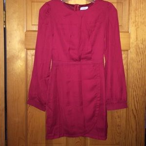 Tobi burgundy lovely tulip dress