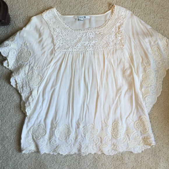 Forever 21 embroidered Top