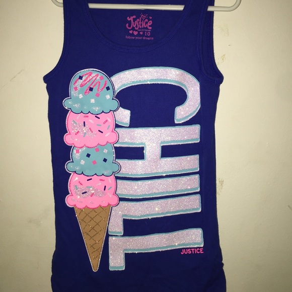 Girls Sparkly Tank Top