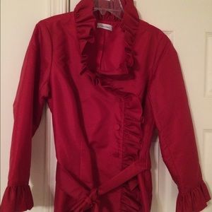Dark Red Calvin Klein Jacket