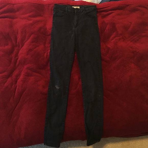 Black high waisted skinny jeans
