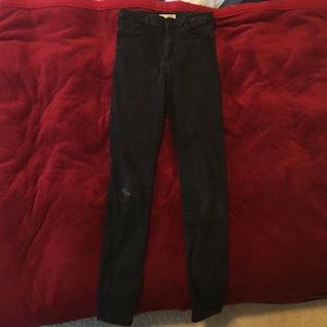 Black high waisted skinny jeans