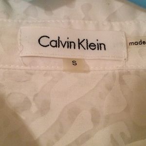 Sheer White Calvin Klein Top