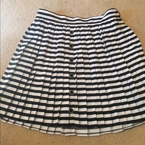 Black & White Striped Skirt