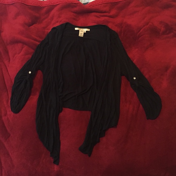 Black button up sweater