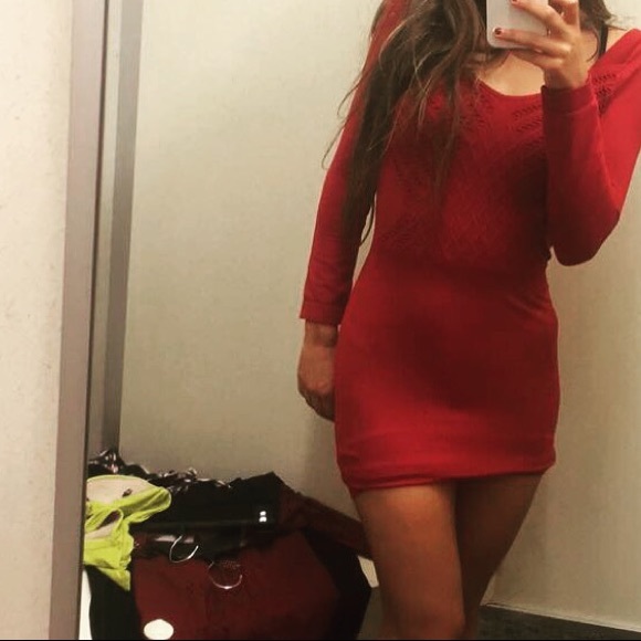 red dress