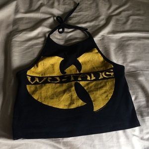 Wu tang halter crop top