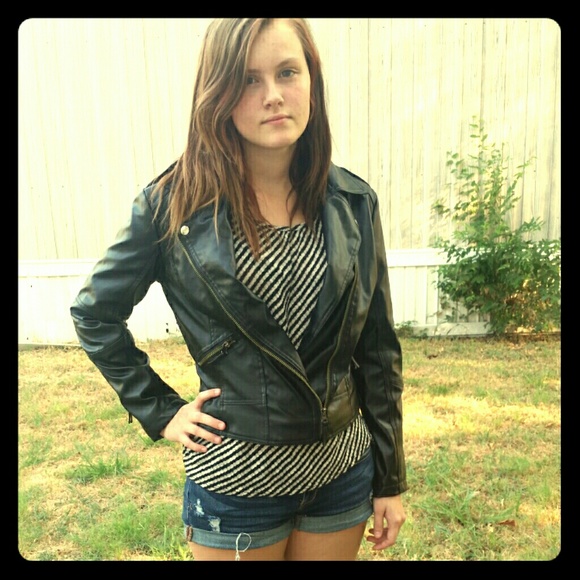 yayiffushi Jackets & Blazers - Lightweight Leather Jacket XXL But Fits Size Small