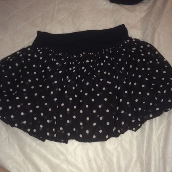Black and white skirt
