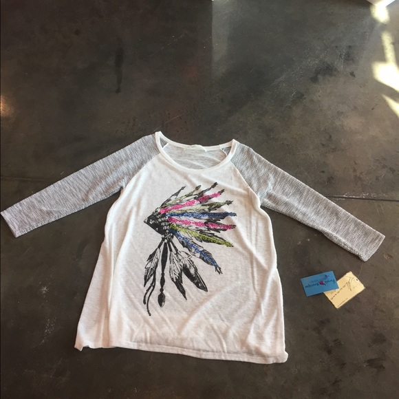 Vintage Havana Indian Head Dress Raglan