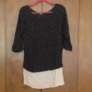 Long polka dotted shirt