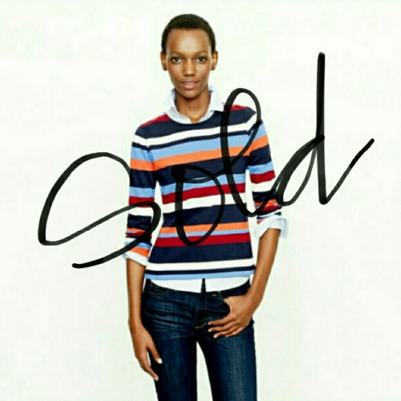 J.CREW COLORBLOCK TOP IN STRIPE
BACK ZIPPER - Picture 1 of 4