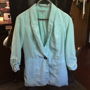 Mint green blazer