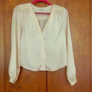 Creamy silk blouse