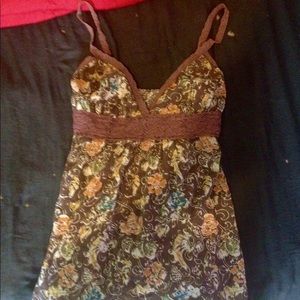 Floral strap top