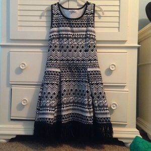 Black and white dress