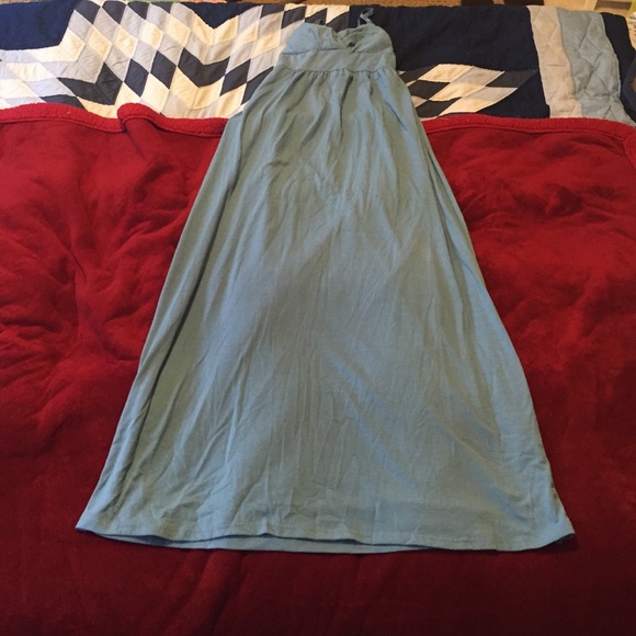 Baby blue maxi dress