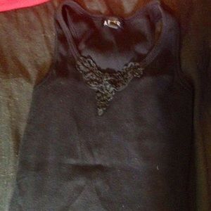 Black tank top