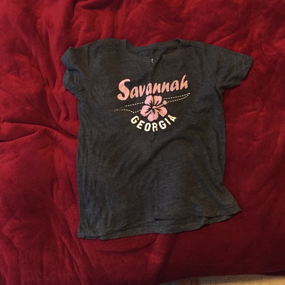 Charcoal gray Savannah Georgia short sleeve shirt