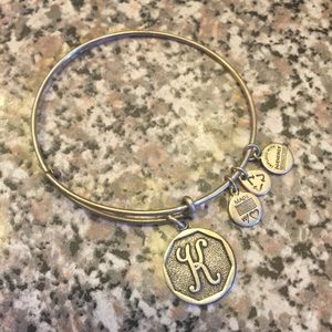 Alex and Ani Initial K Charm Bracelet