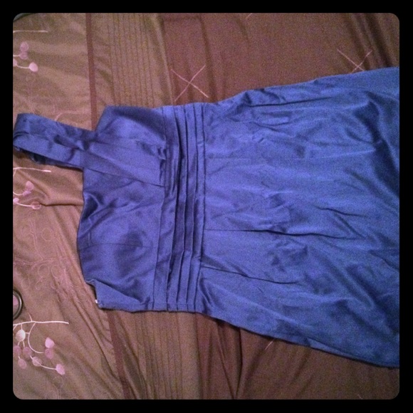 Royal blue cocktail dress