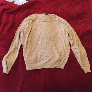 Tan jewel embellished Long sleeve blouse