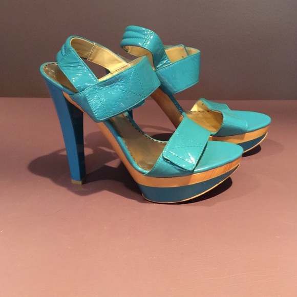 Bebe turquoise heels ❌SOLD❌