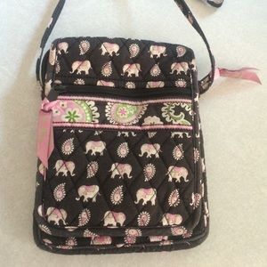 Pink Elephants Vera Bradley Crossbody Bag