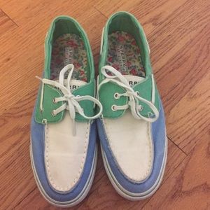 Canvas Sperry Topsider Boat Shoes
