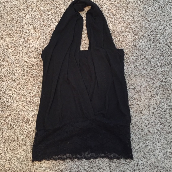 Halter top with lace bottom