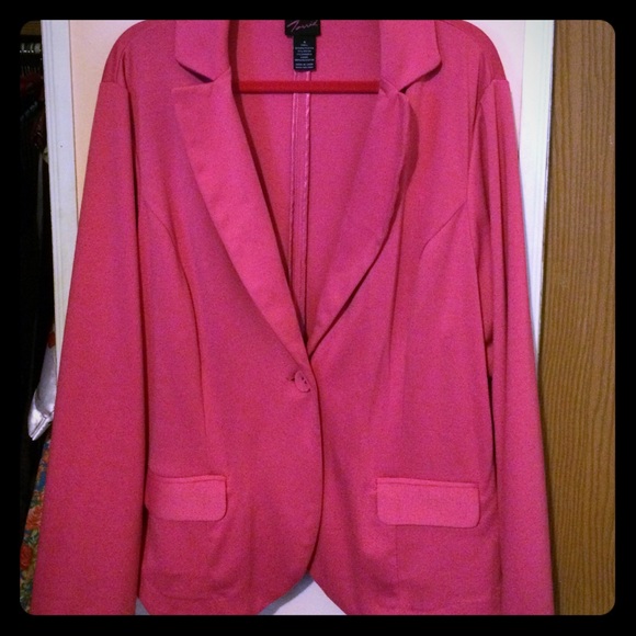Torrid Pink One Button Blazer