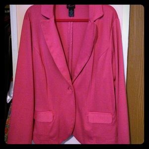Torrid Pink One Button Blazer