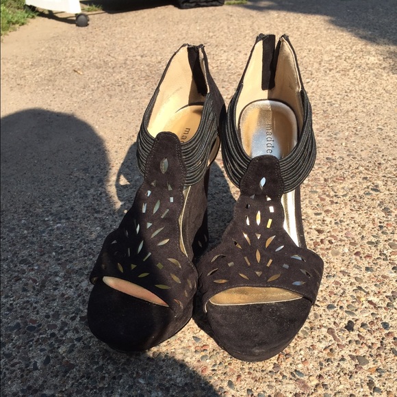 Black Open toe shoes