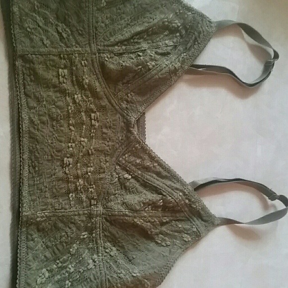 Olive Green Free People Bralette