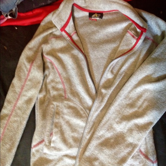 Gray zip jacket