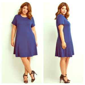 Navy blue tshirt dress