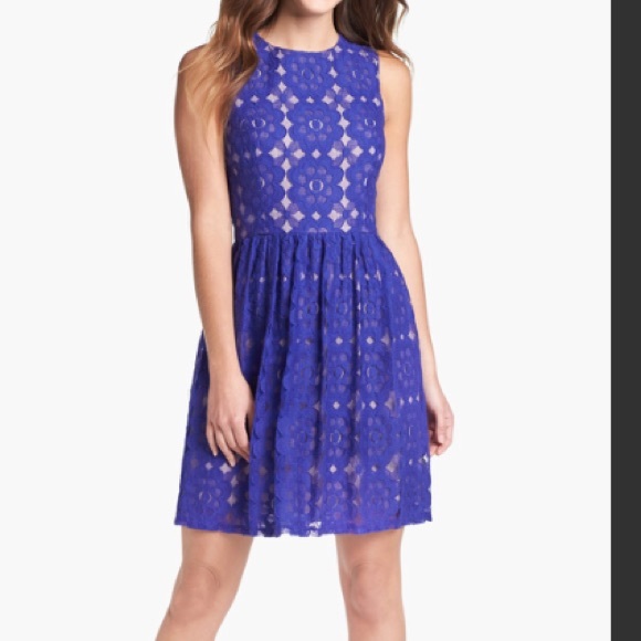 Ivy & Blu lace blue dress