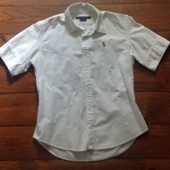 White short sleeve polo