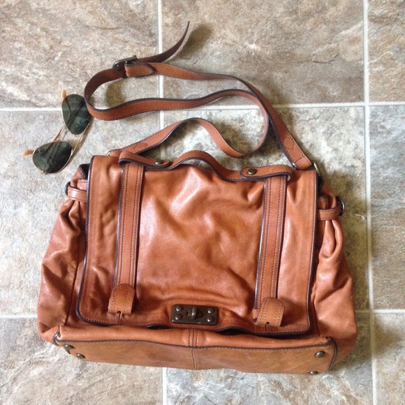 Fossil leather cross body bag