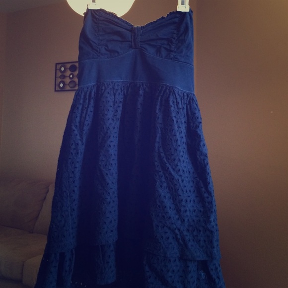 Navy tiered sundress