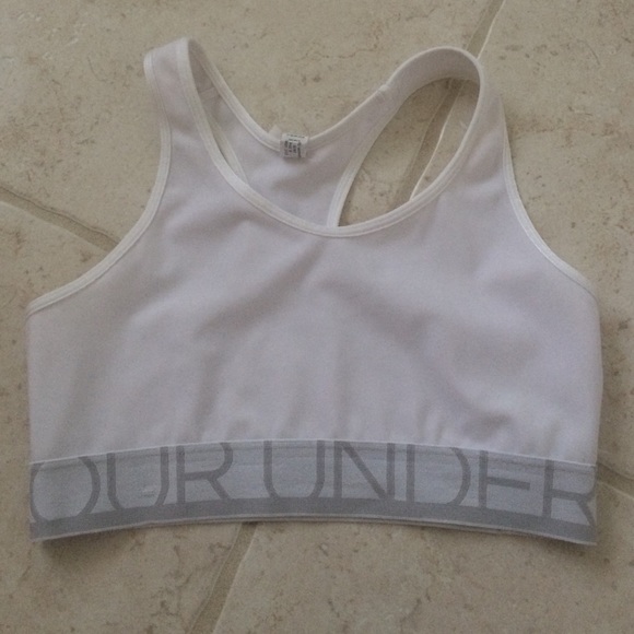 Underamour white sportsbra