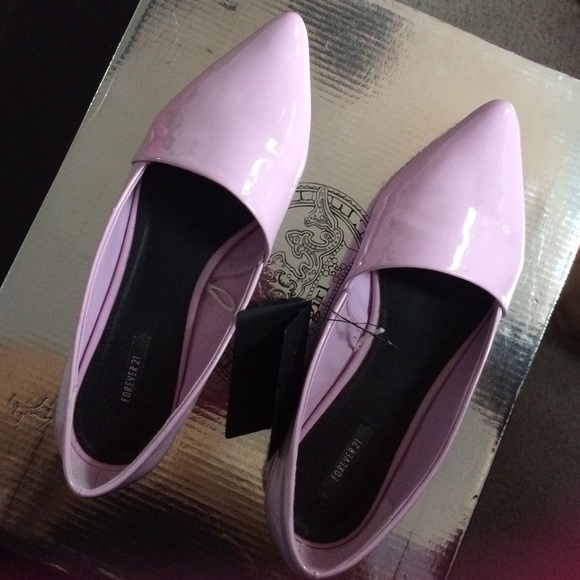 F21 Purple Pointy Flats