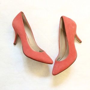 INC Coral Faux Suede Heels
