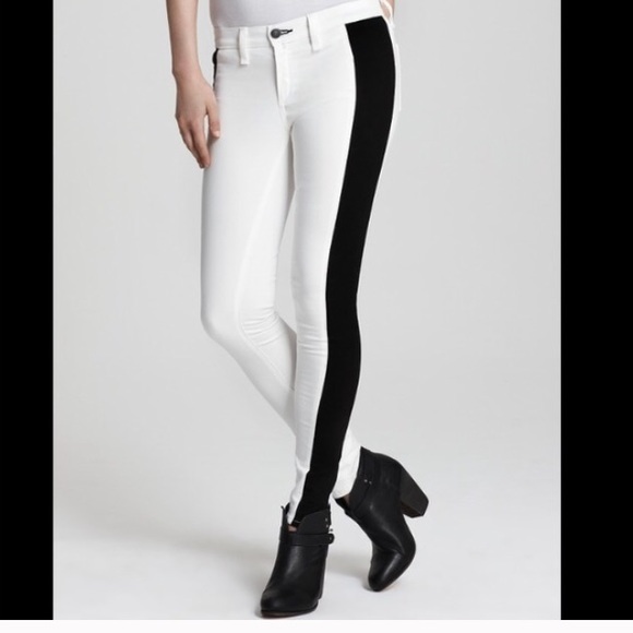 rag & bone Denim - Rag & Bone Skinny Black & White Jeans