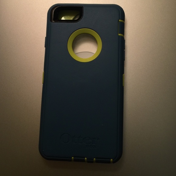 blue and lime green otter box