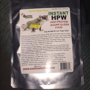 Vanilla bean high protein food for sugar gliders