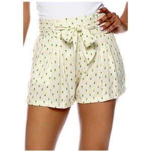 Jessica Simpson Belted Pineapple Print Shorts